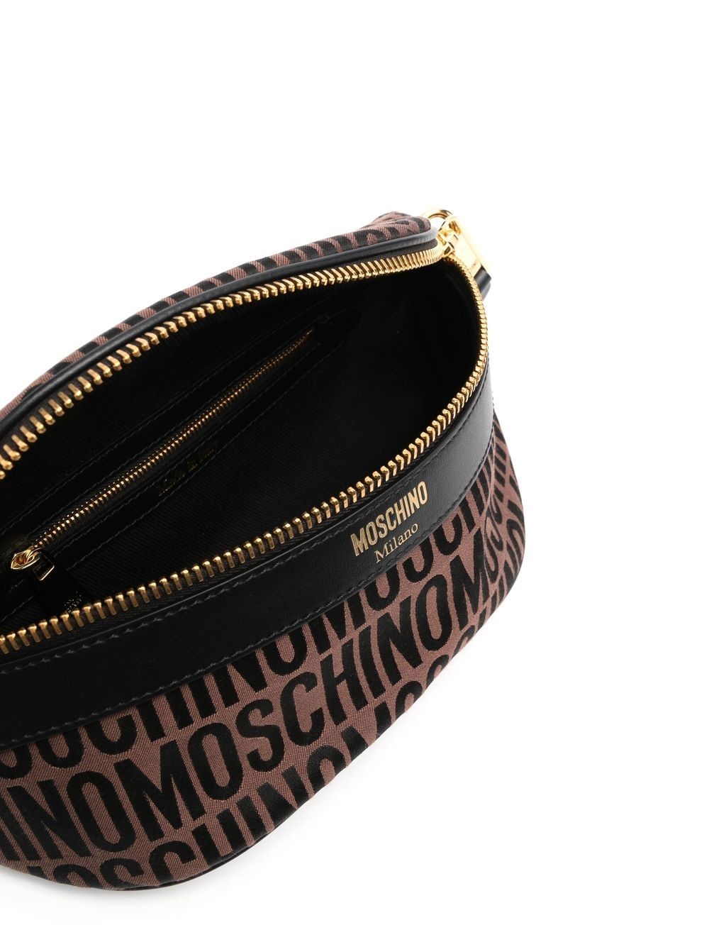 jacquard-logo motif belt bag - 5