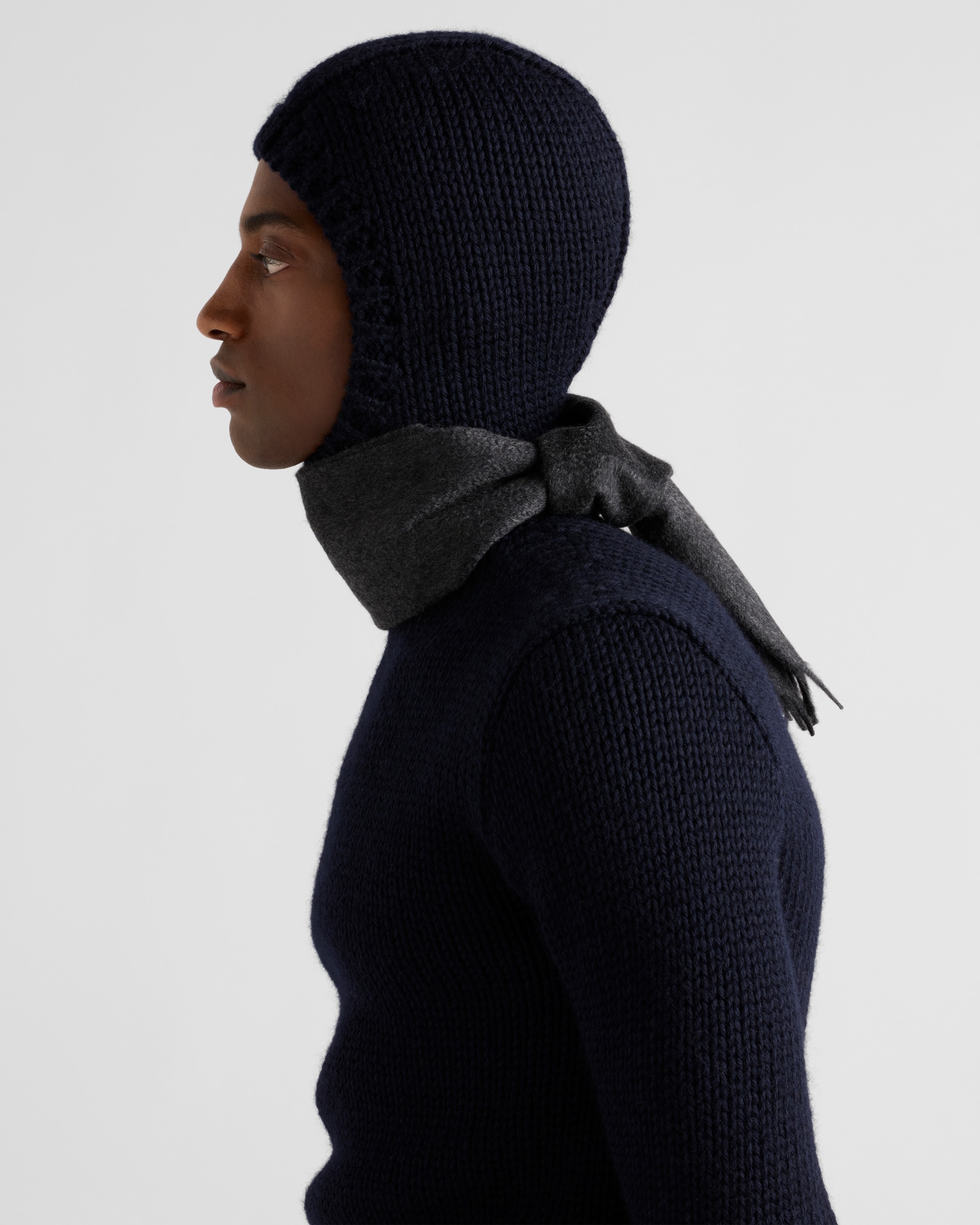 Wool hooded sweater - 3