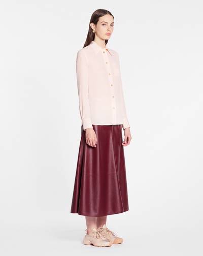 Lanvin FLARE MAXI SKIRT IN NAPPA LEATHER outlook