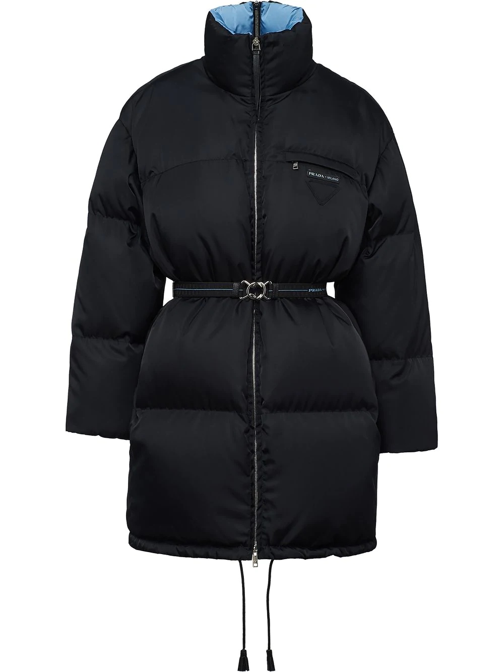 gabardine puffer jacket - 1