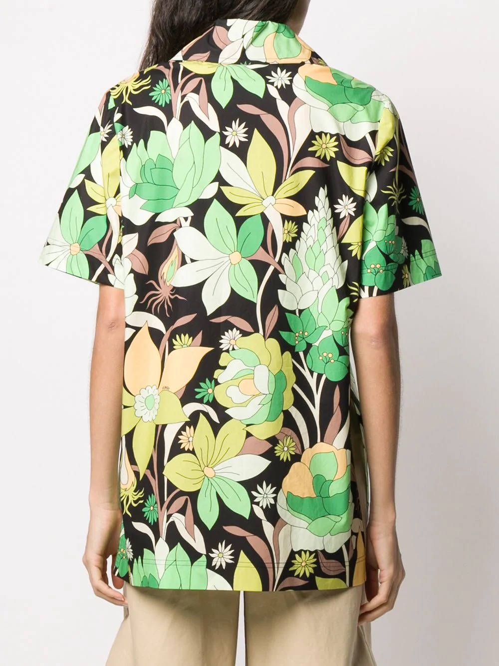 floral-print short-sleeve shirt - 4