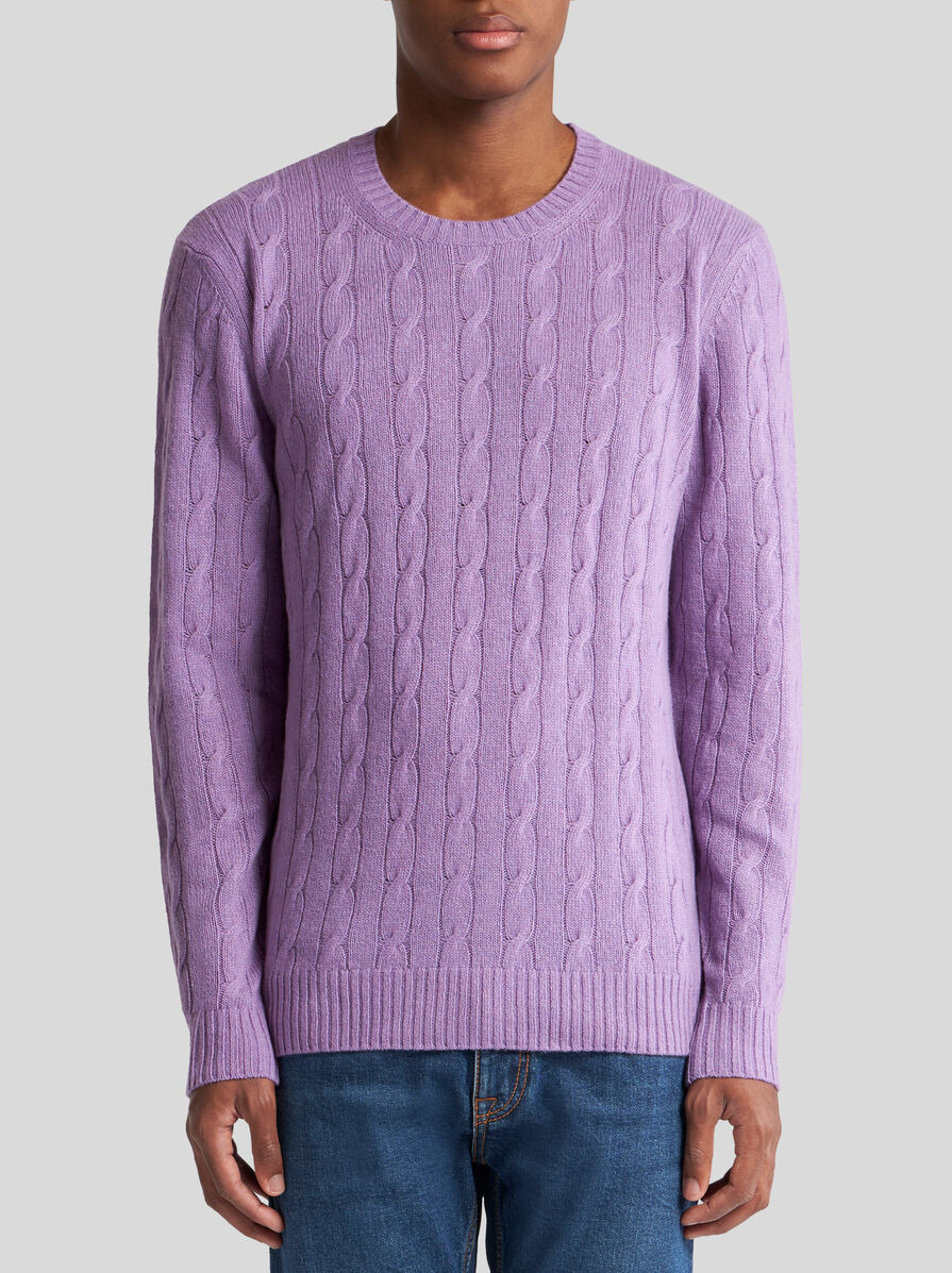 CABLE-KNIT CASHMERE SWEATER - 2