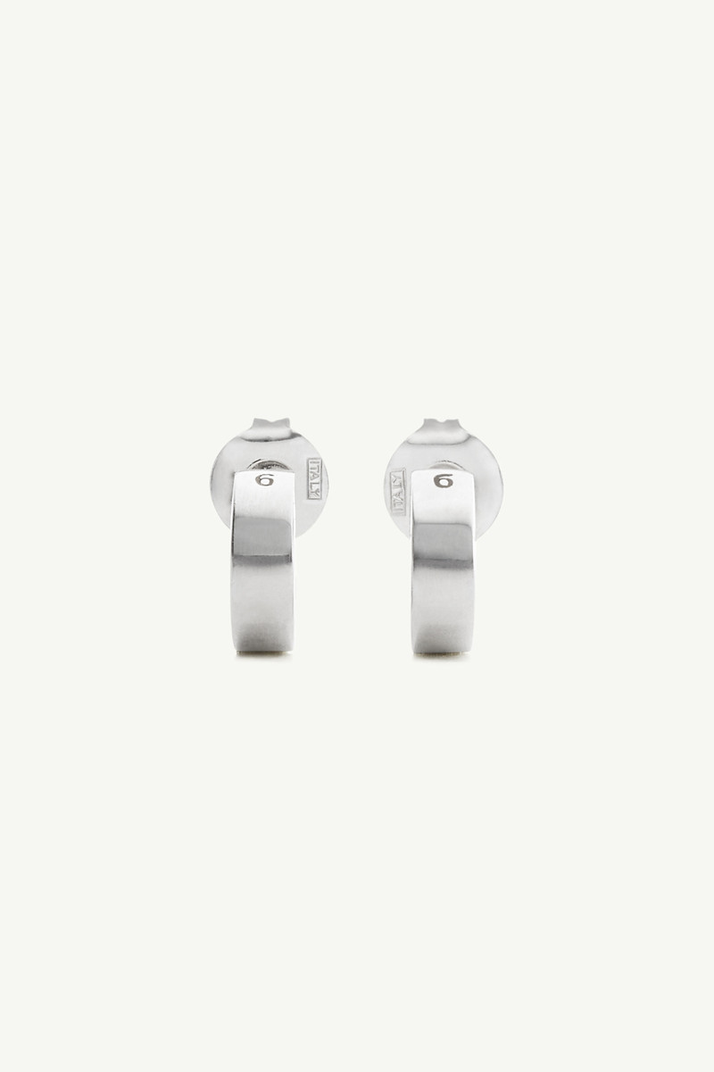 Numeric Minimal Signature Hoop Earrings 1