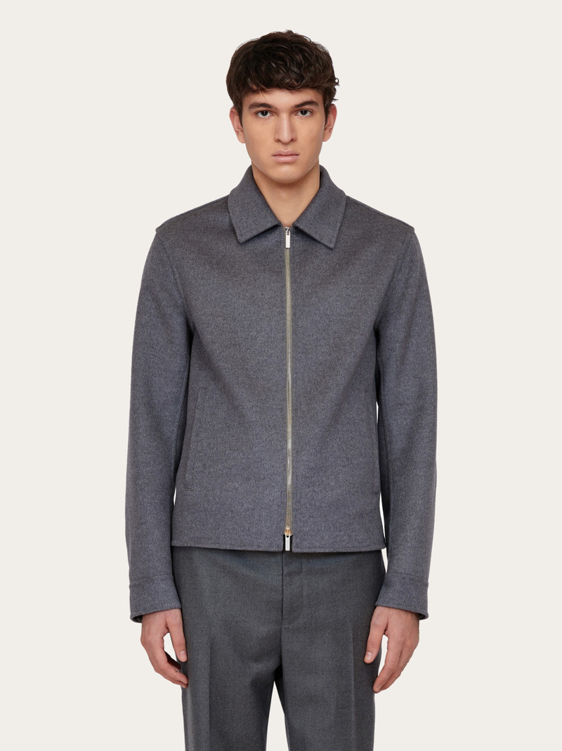 FERRAGAMO Mixed cashmere blouson outlook