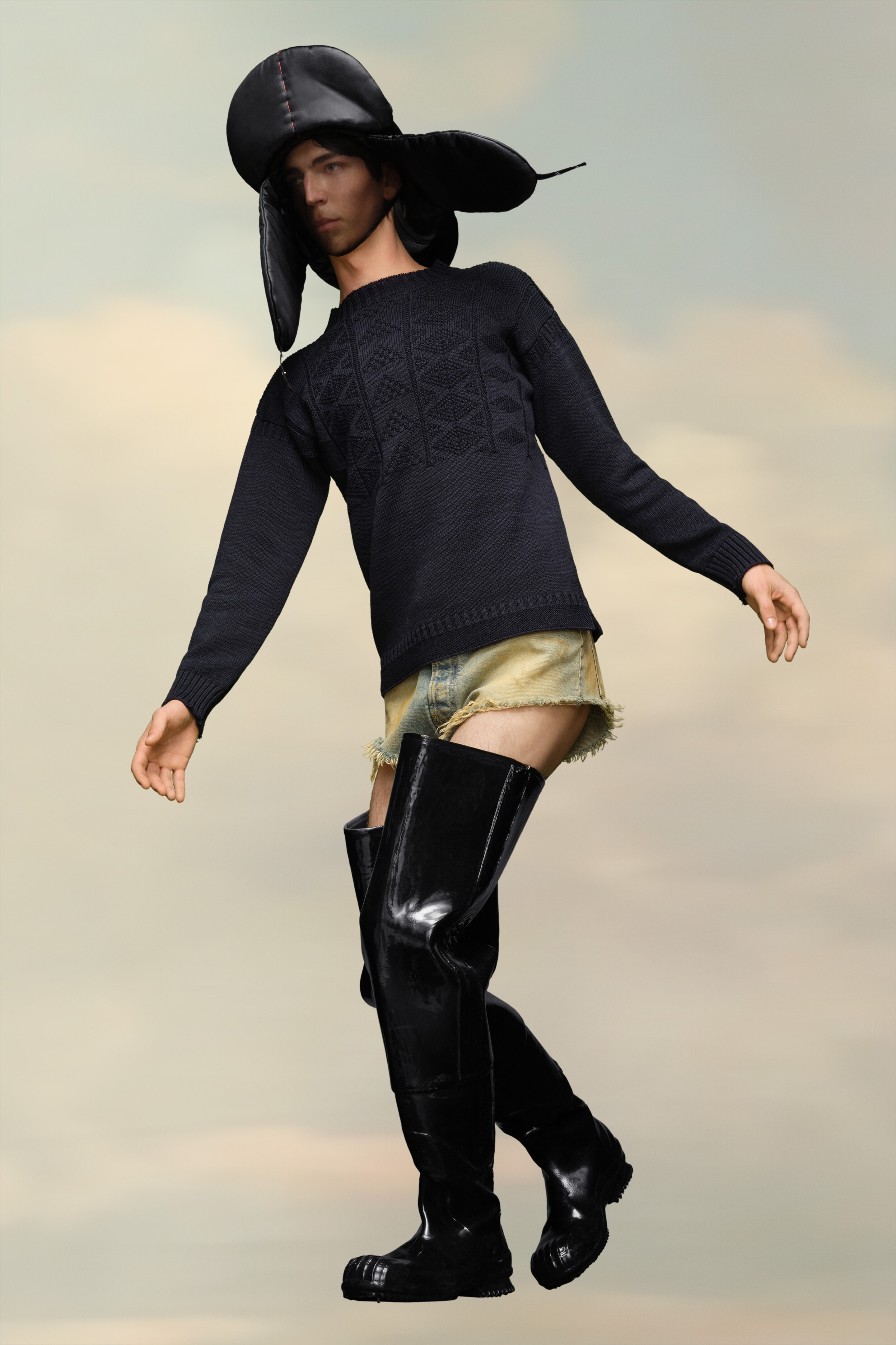 Textured Knit Sweater - 7