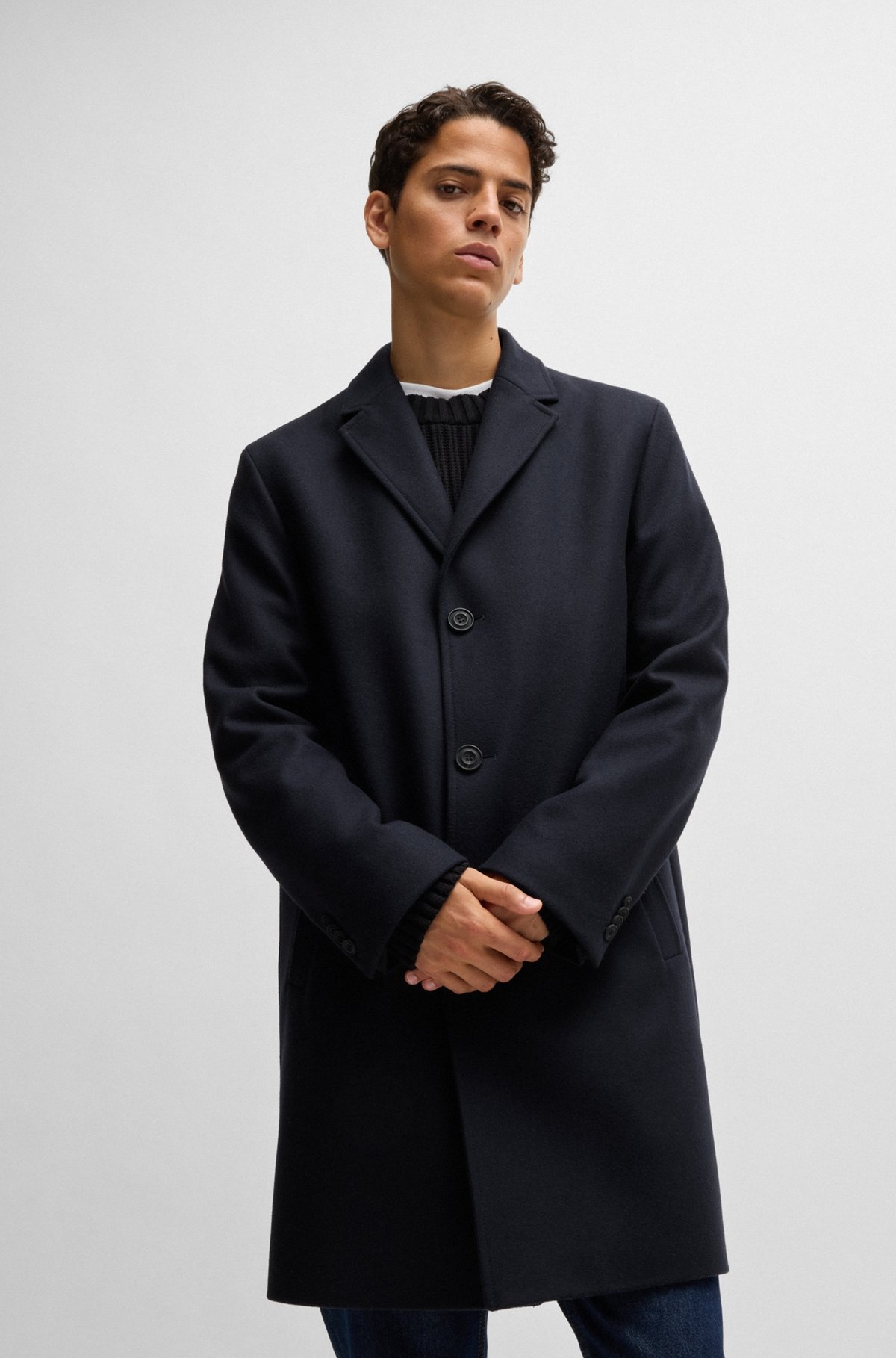 REGULAR-FIT COAT IN WOOL - 2