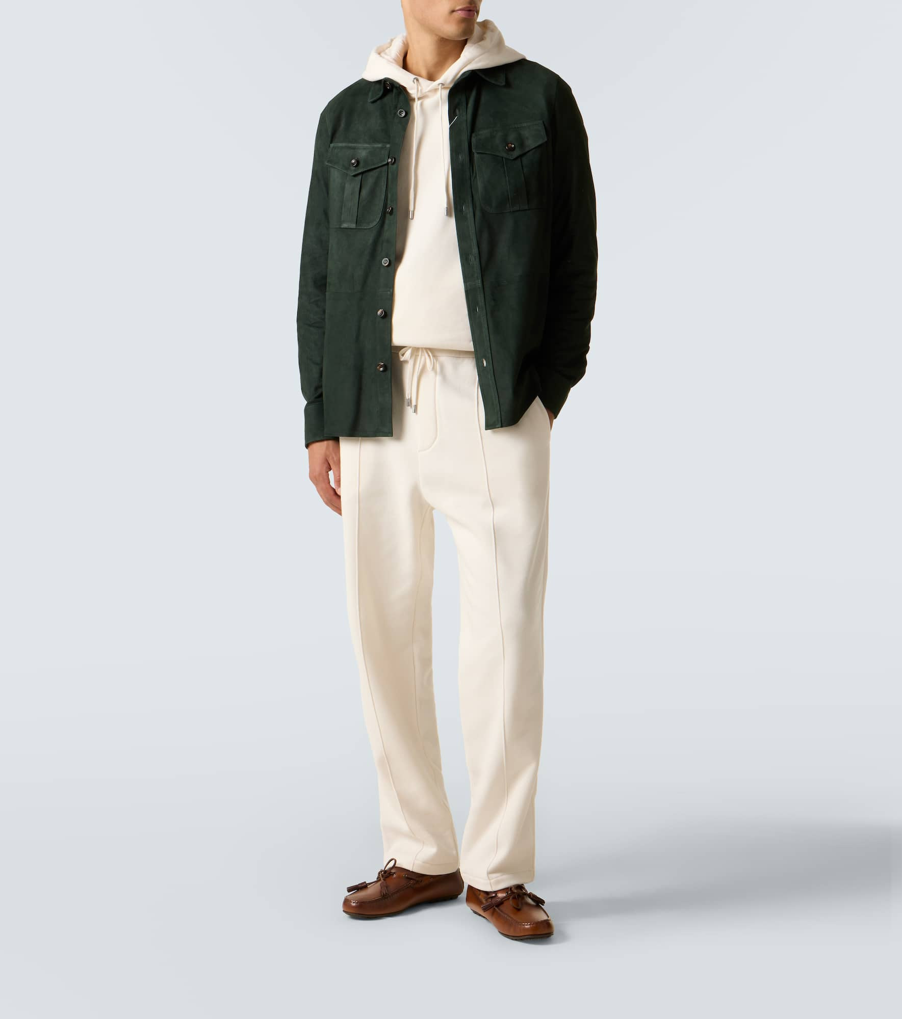 Cotton and cashmere jersey hoodie - 2
