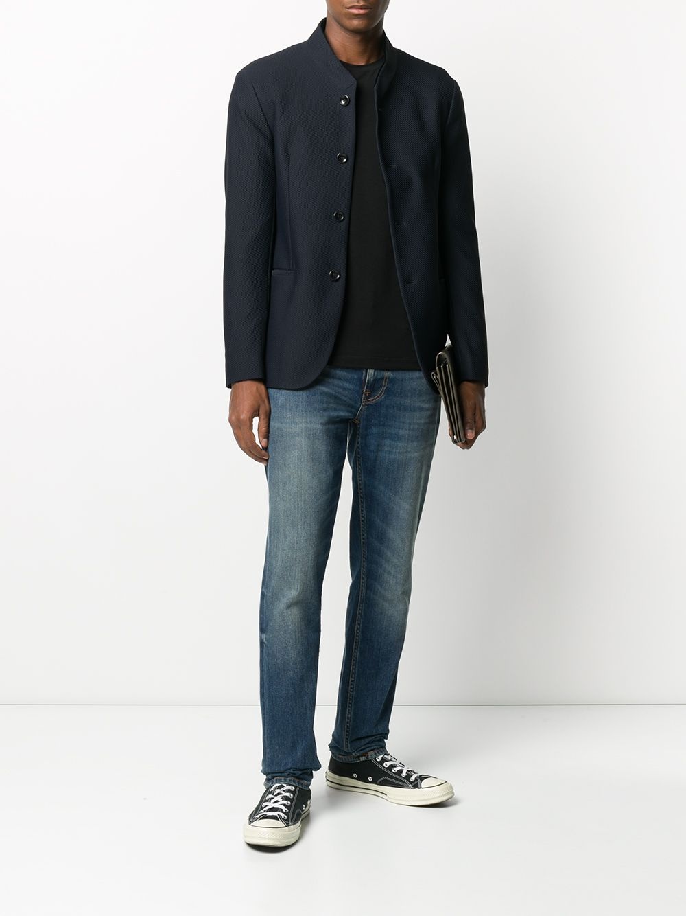 plain longsleeved T-shirt - 2