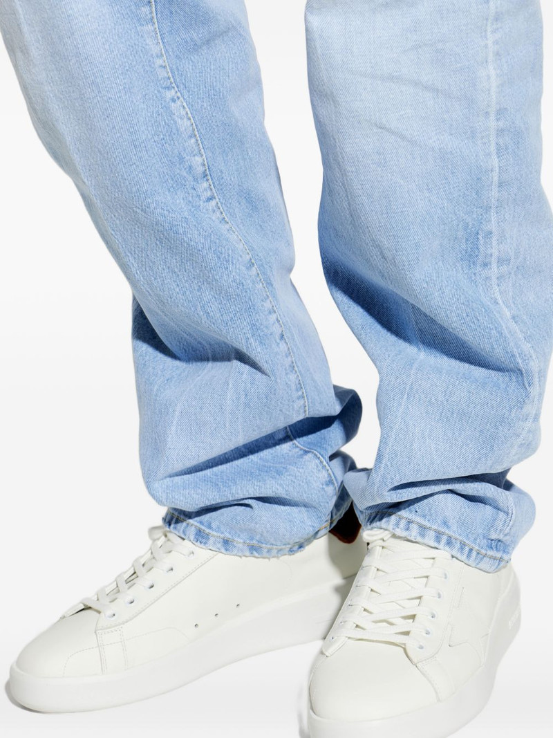 star appliqué leather sneakers 5