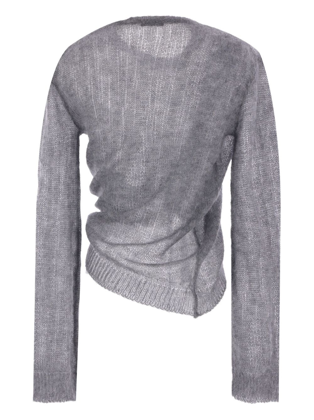 asymmetrical drawstring sweater - 2