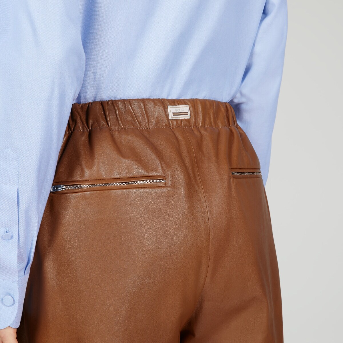 Leather jogging pant - 4