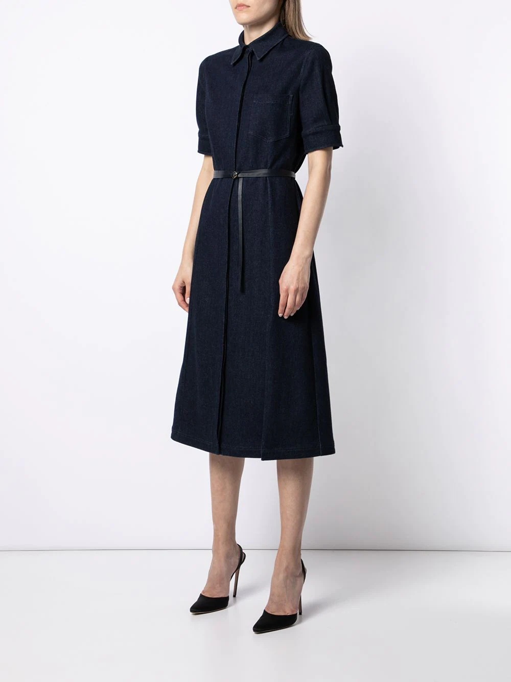 Kieran belted denim shirtdress - 3