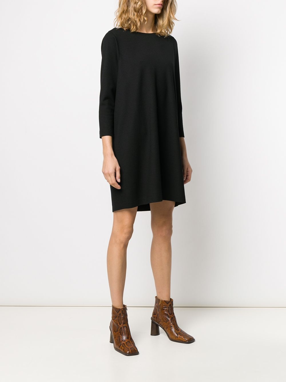 boat neck shift dress - 3