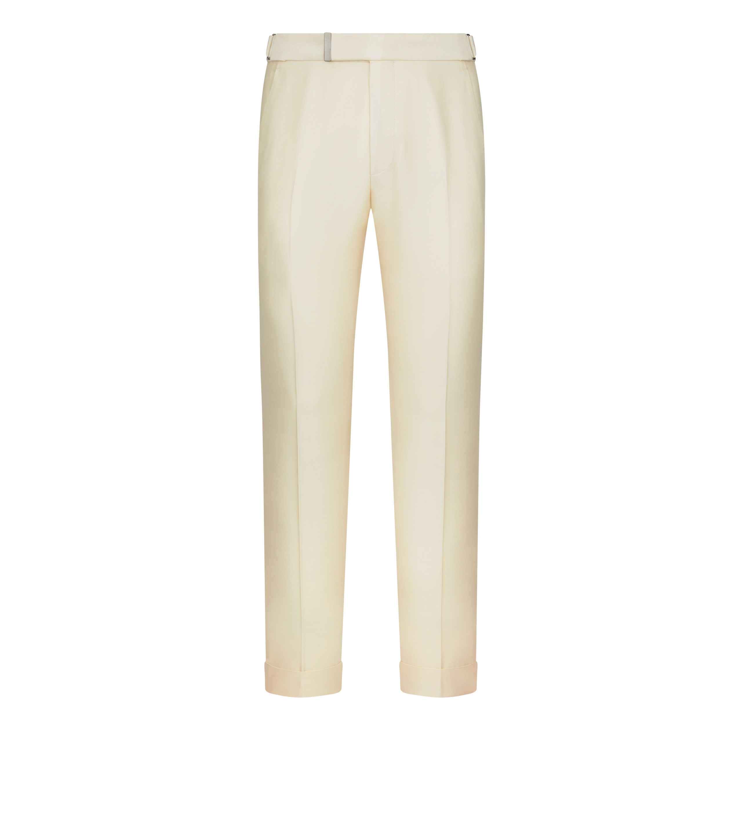WOOL SILK FAILLE ATTICUS TROUSER - 1