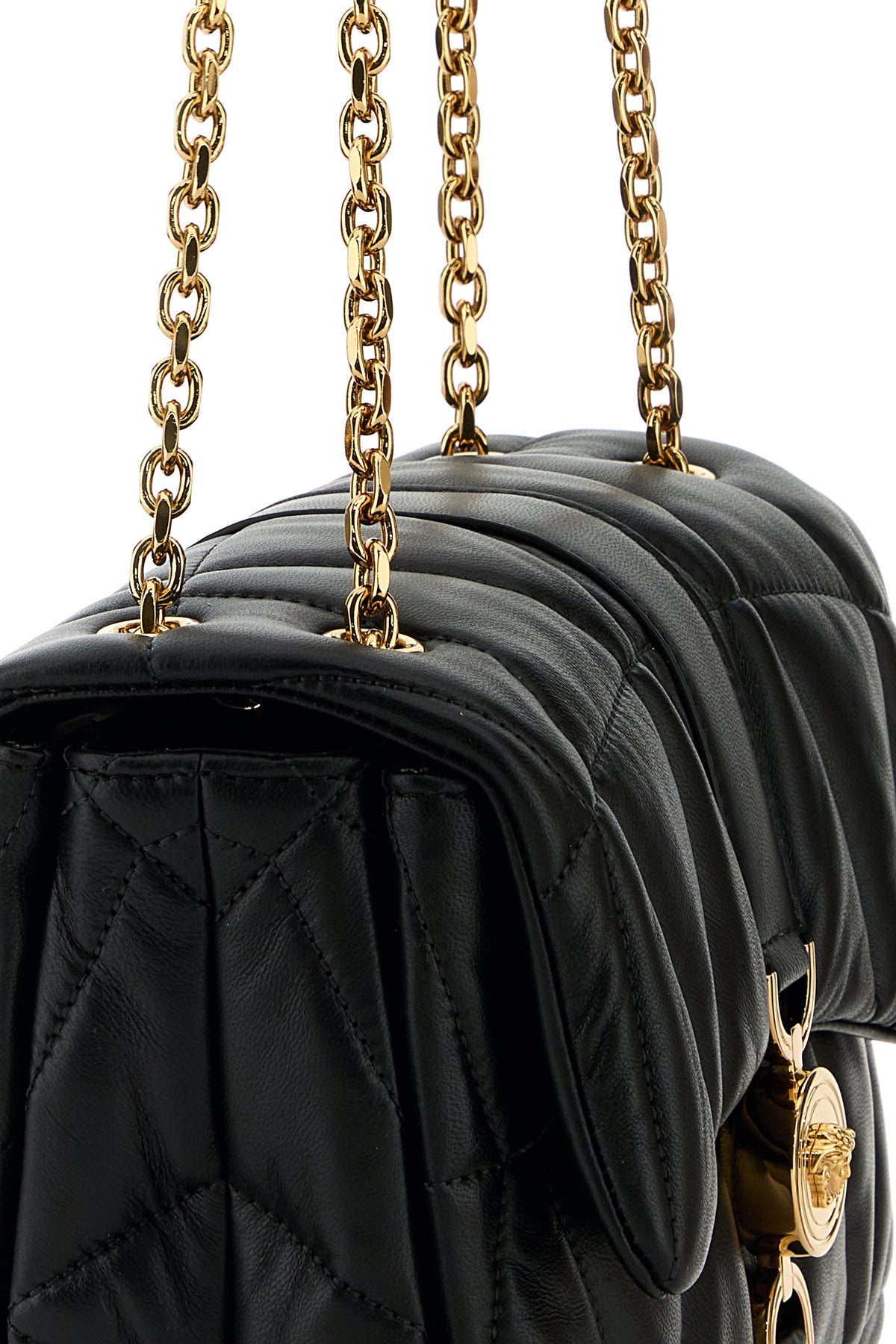 Black nappa leather Kleio shoulder bag - 4