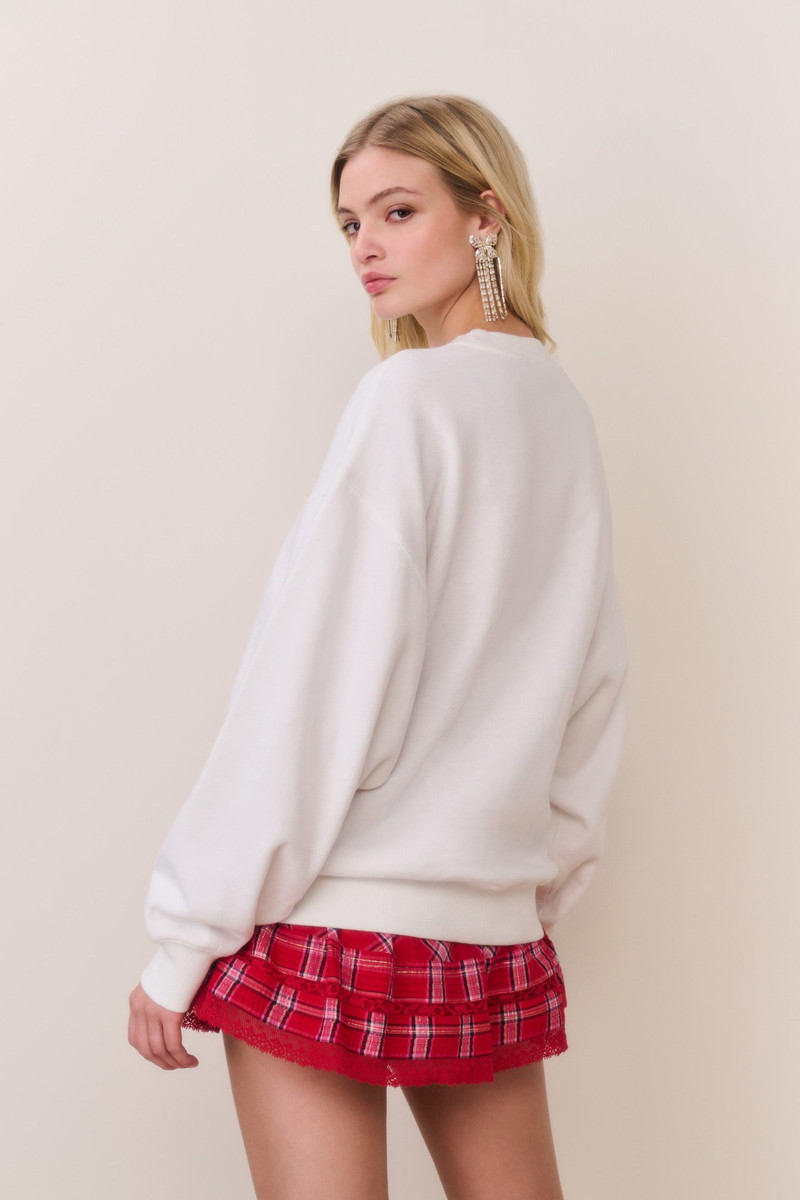 Havenleigh Christmas Bow Fleece Pullover 4