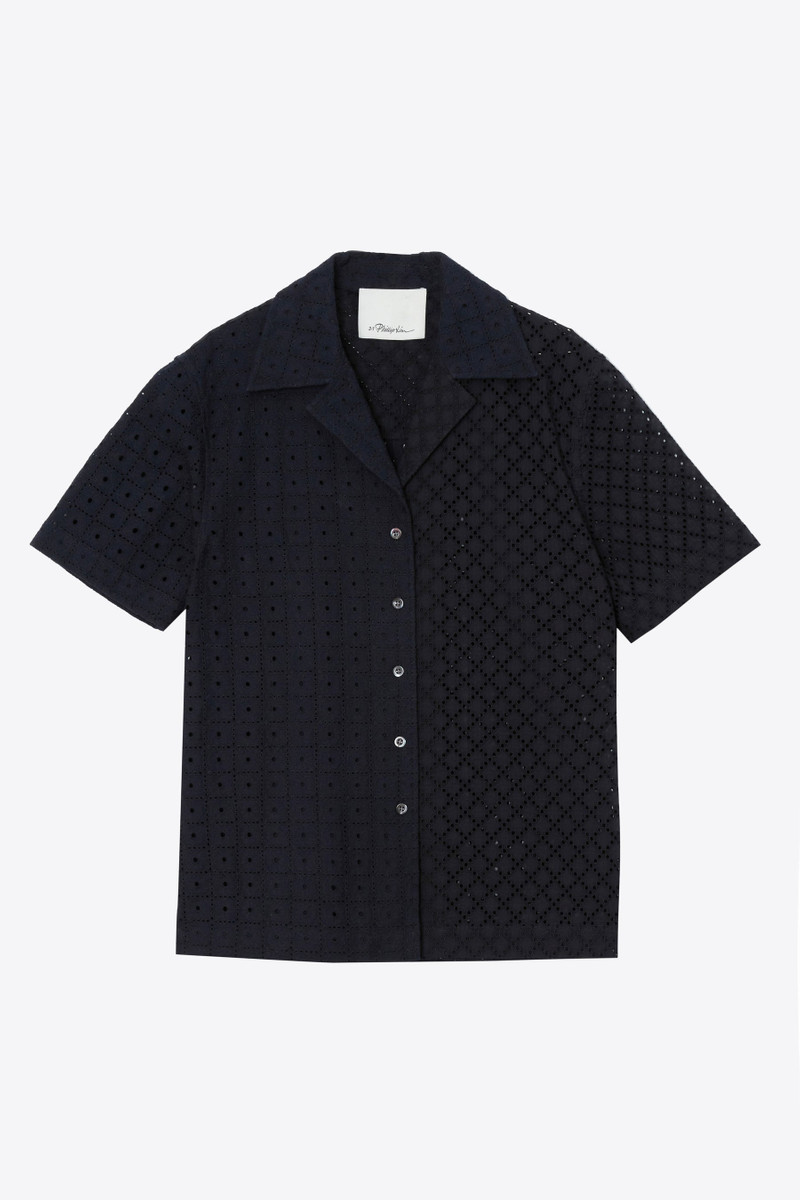Broderie Anglaise Patchwork Camp Shirt 7