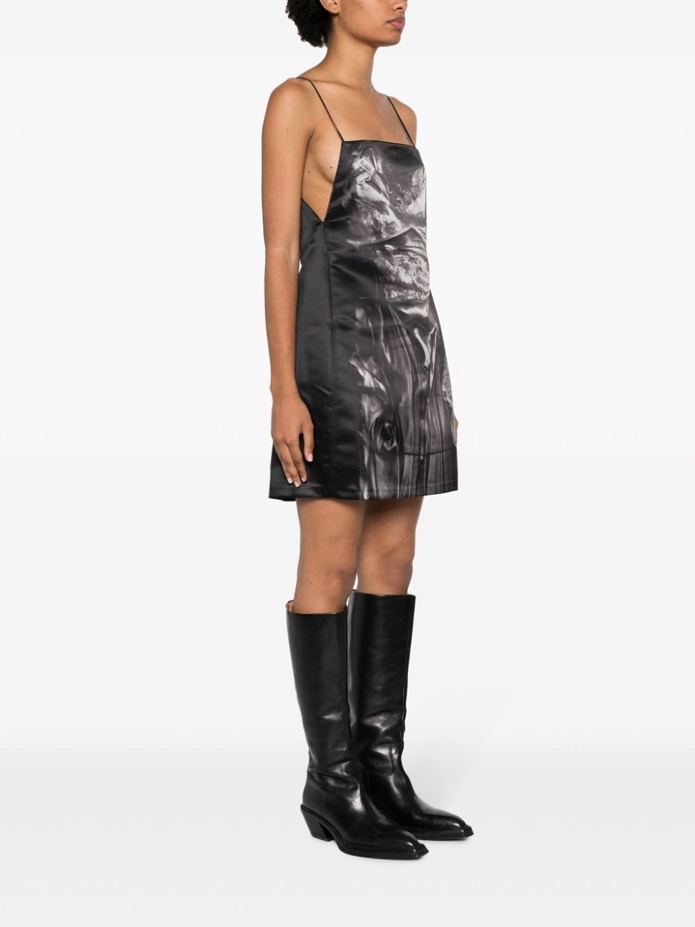 Compact-print slip mini dress - 3
