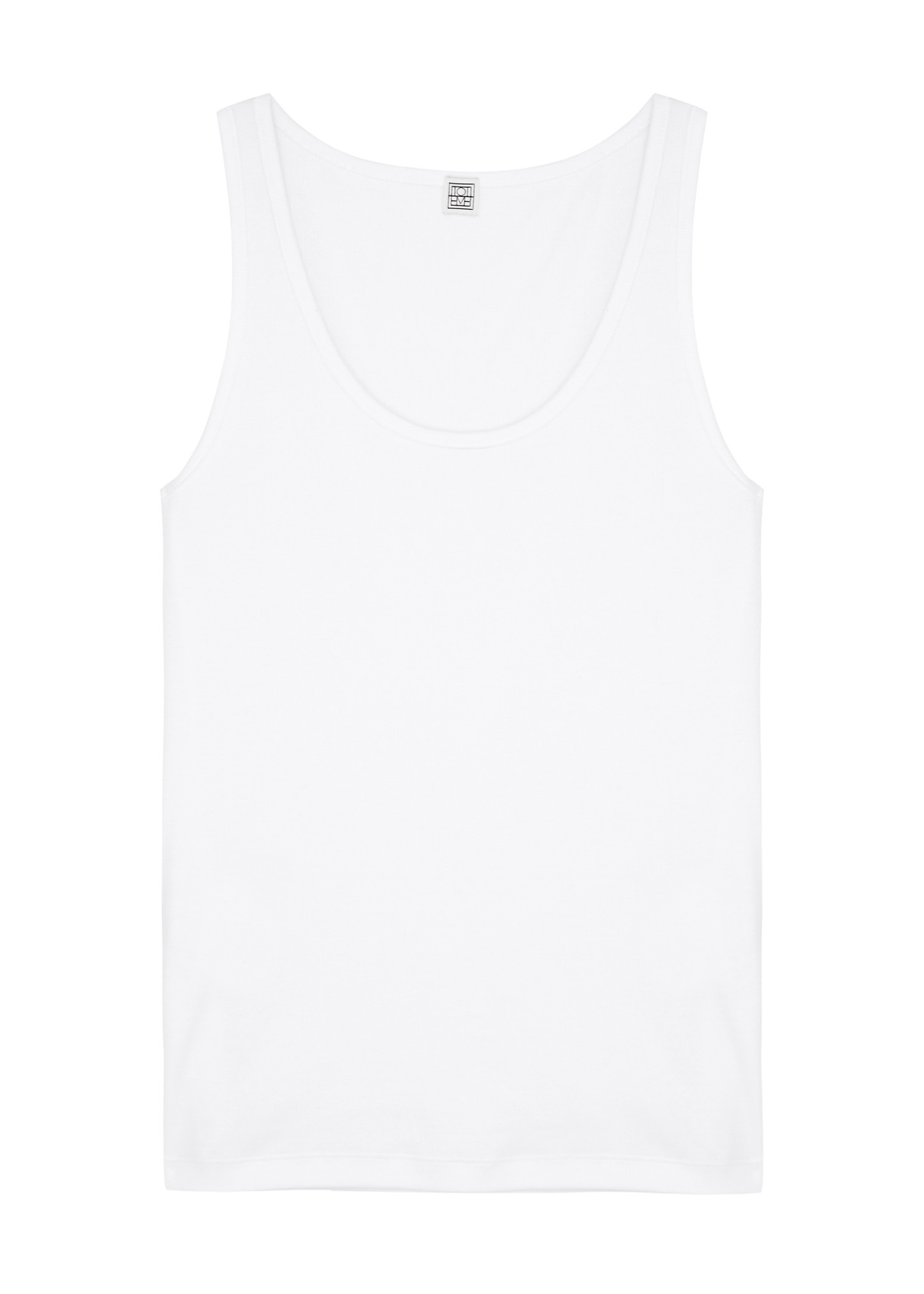 Ribbed stretch-cotton tank - 1