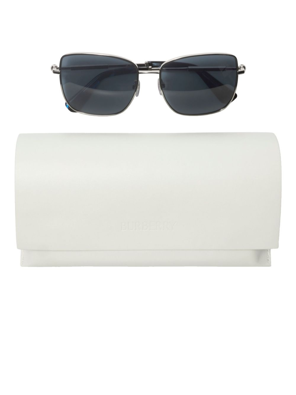 tortoiseshell-tip square-frame sunglasses ​ - 4