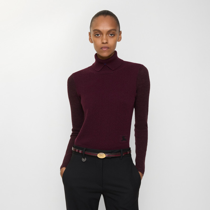 Burberry Thin Reversible Check Knight Stamp Belt​ outlook