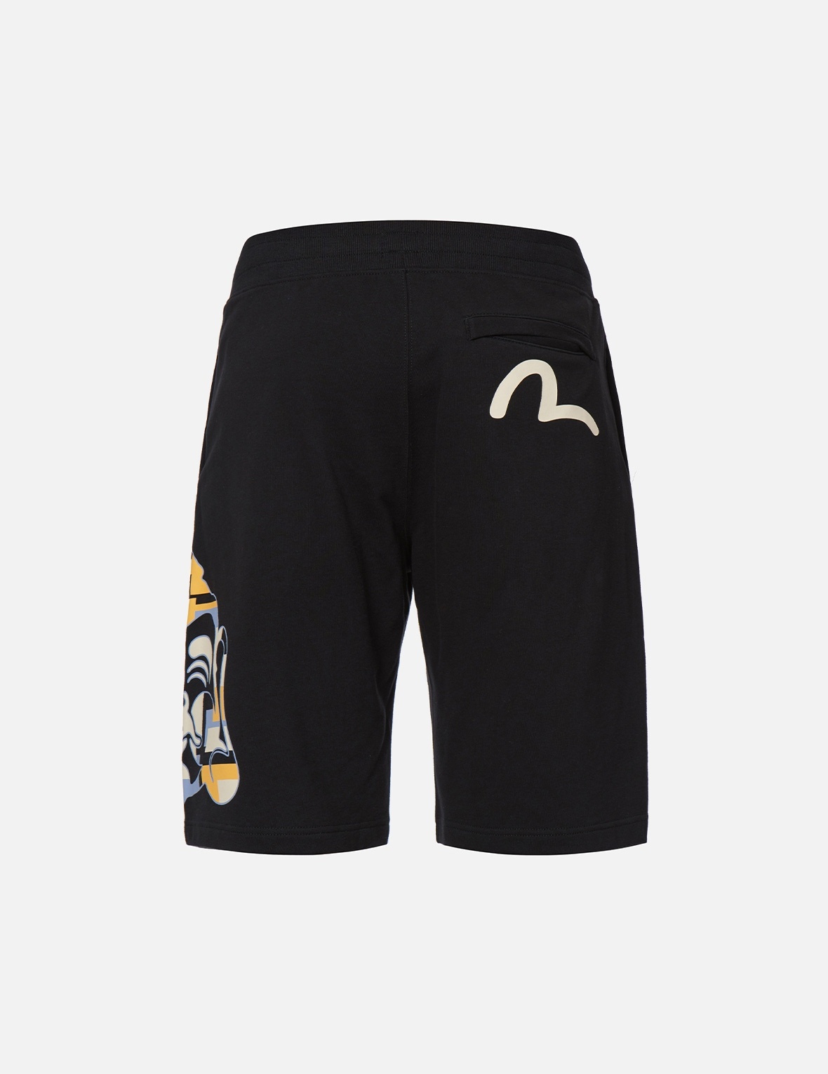 COLOR-BLOCKING GODHEAD PRINT SWEAT SHORTS - 2