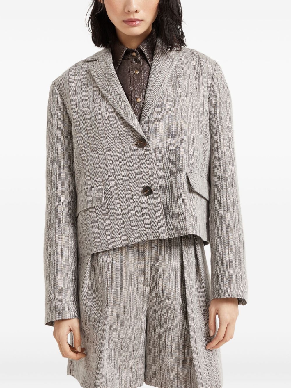 striped blazer - 3
