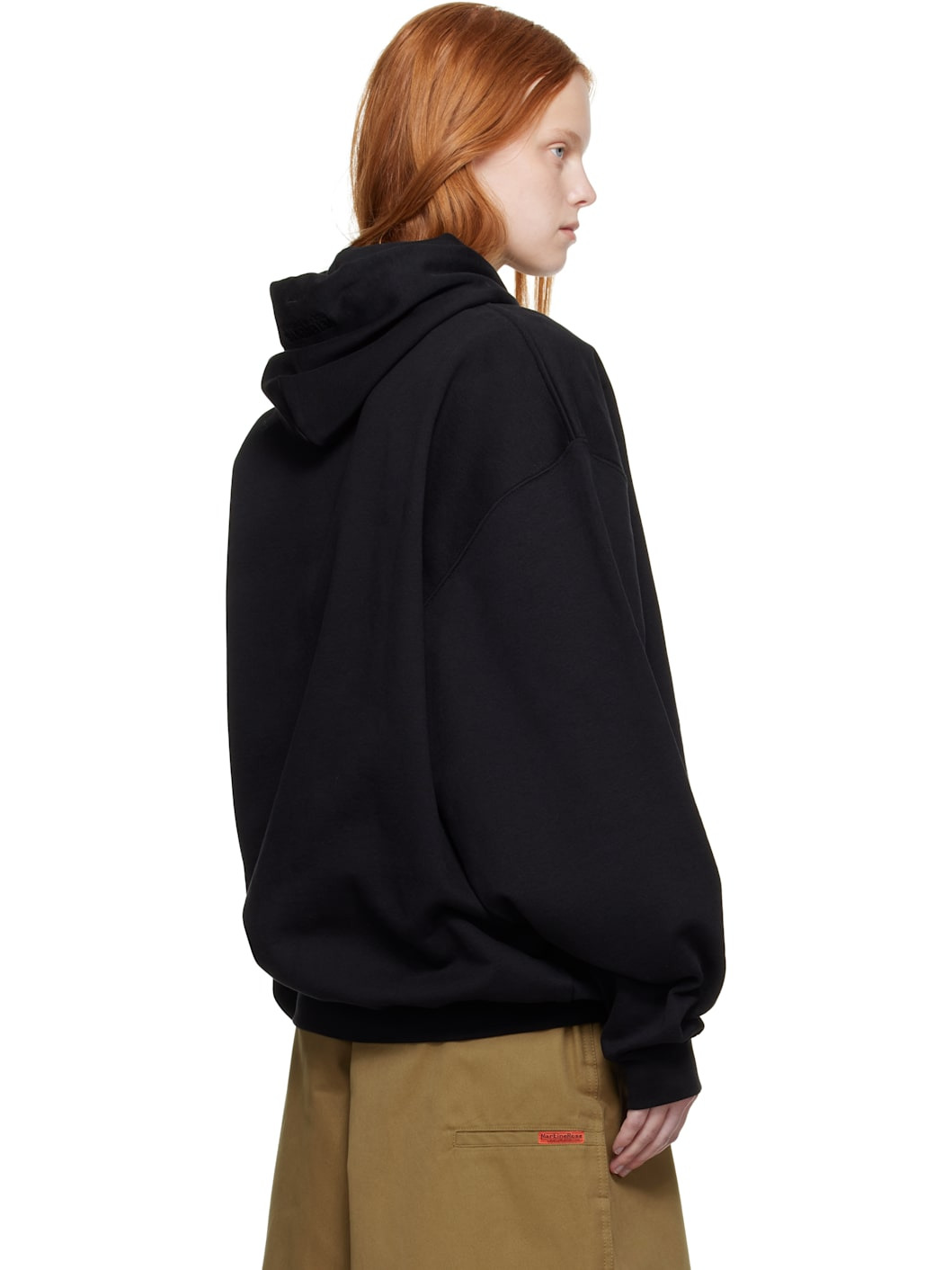 Black Logo Oversized Hoodie - 3