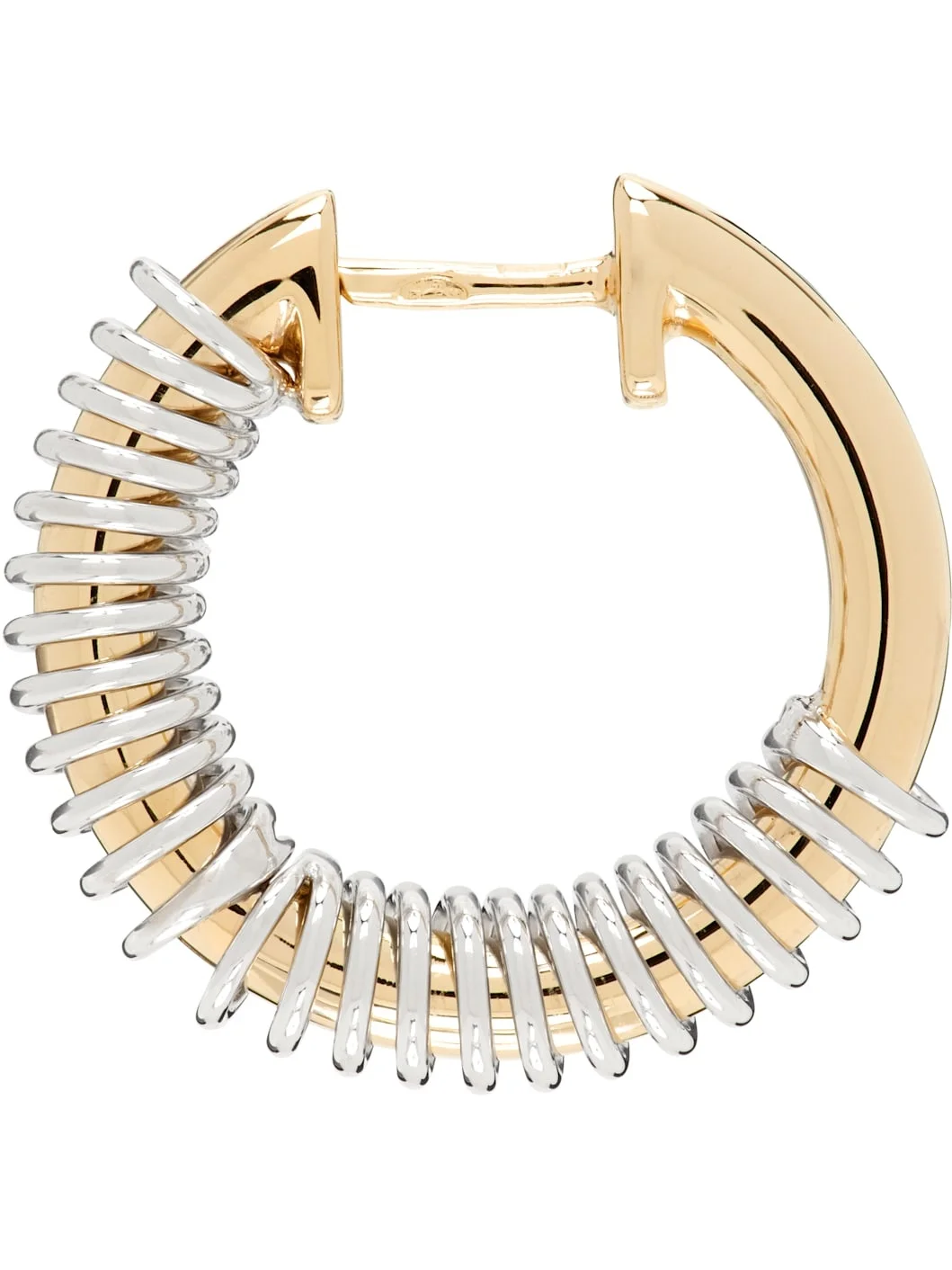 Gold & White Gold Versus Small Single Earring - 1