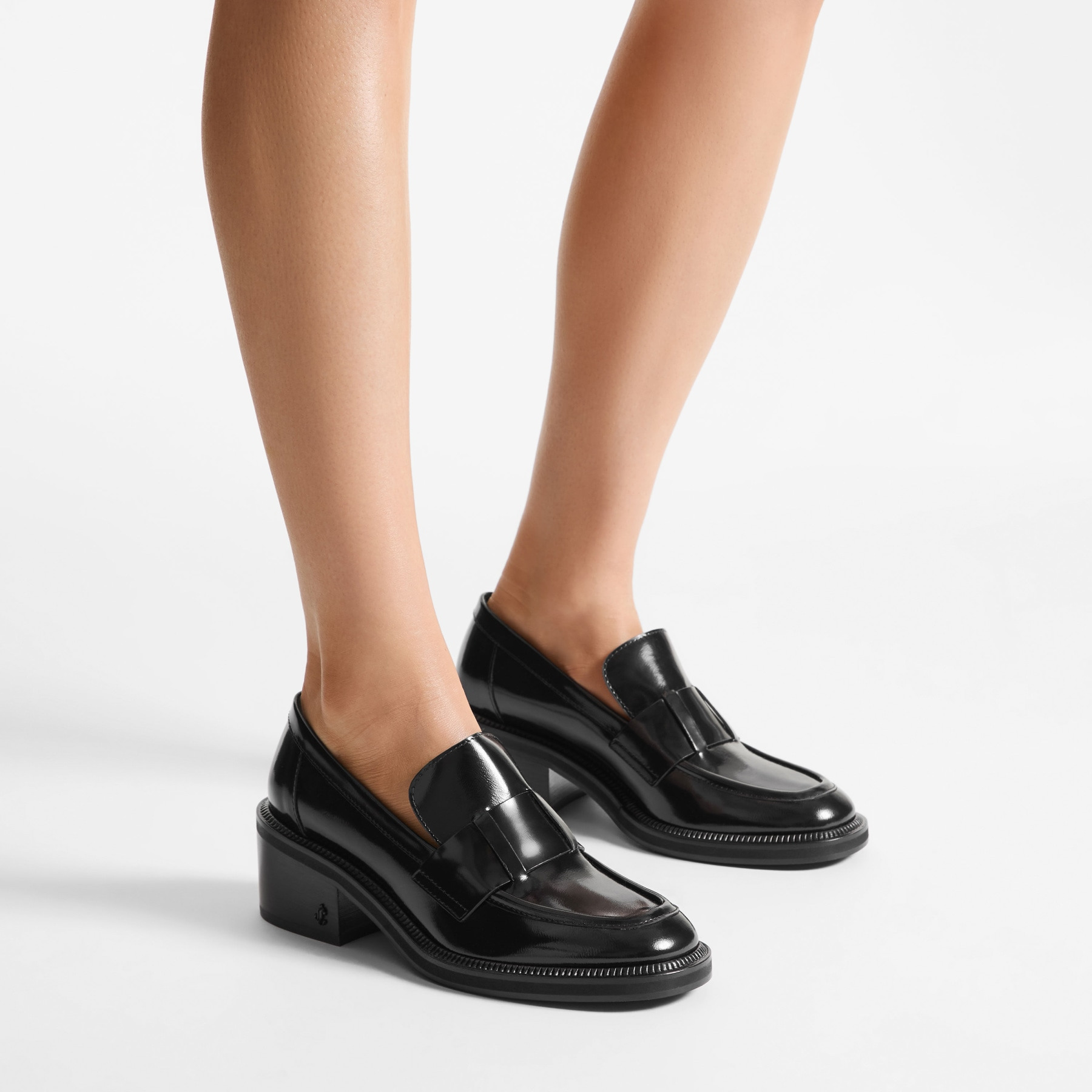 Tylor 60
Black Spazzolato Platform Loafers - 2