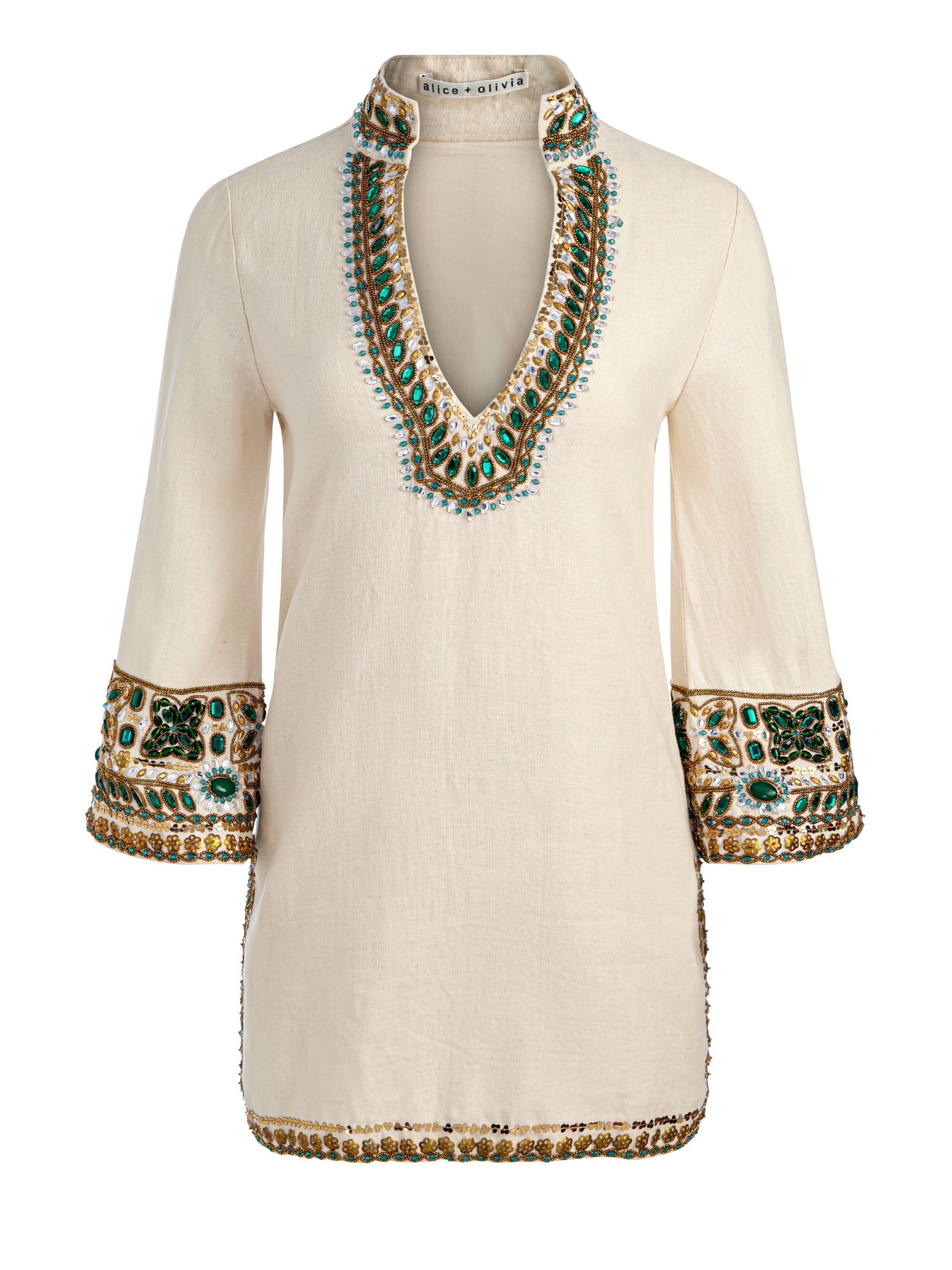 ELEONORA EMBELLISHED TUNIC DRESS - 1