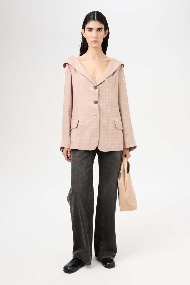 Our Legacy Kaonashi Blazer Hammock Check Crumpled Linen outlook