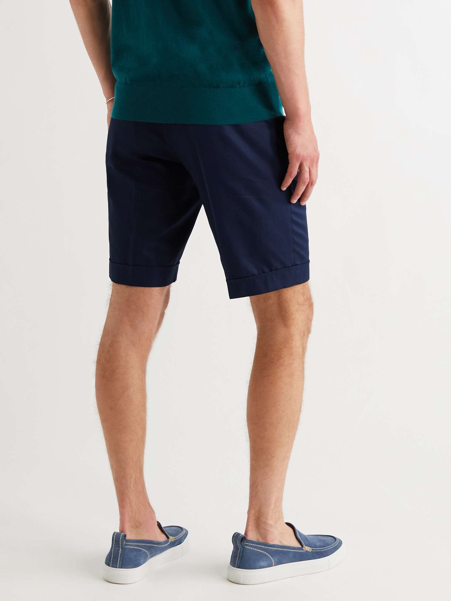 Cotton-Gabardine Shorts - 4