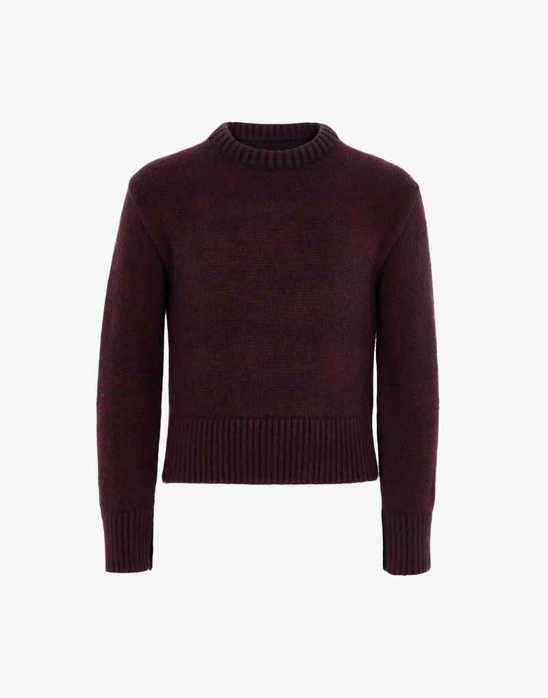 Wool-blend crewneck sweater 1