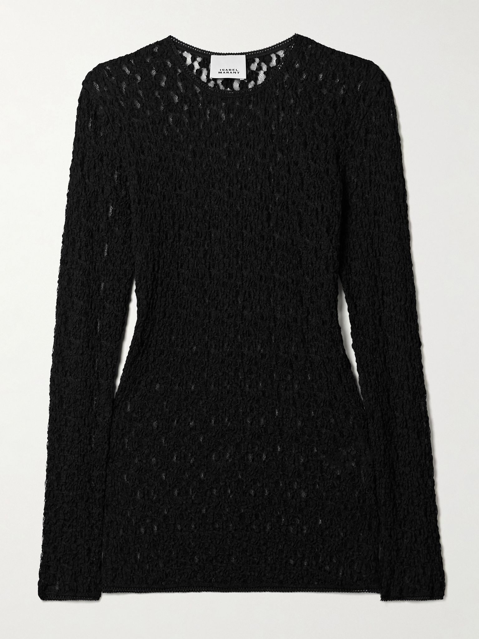 Gaelle popcorn-lace top Black - 1