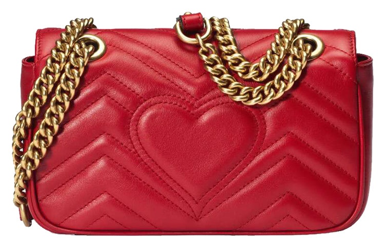 (WMNS) Gucci GG Marmont Mini Shoulder Bag Red 446744-DTDIT-6433 - 6