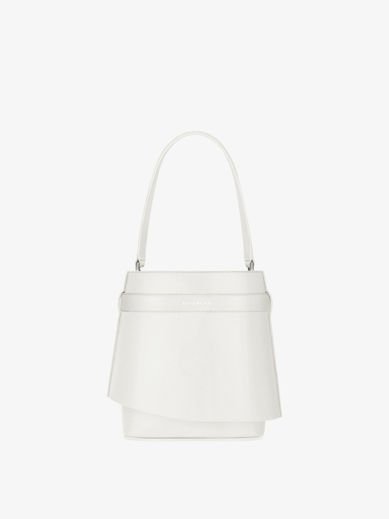SHARK LOCK BUCKET BAG IN BOX LEATHER 5