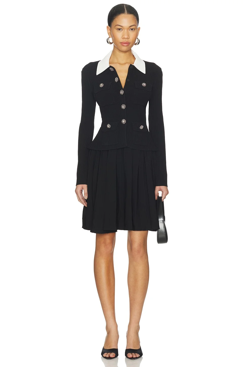 Tailored Knit Mini Dress - 1