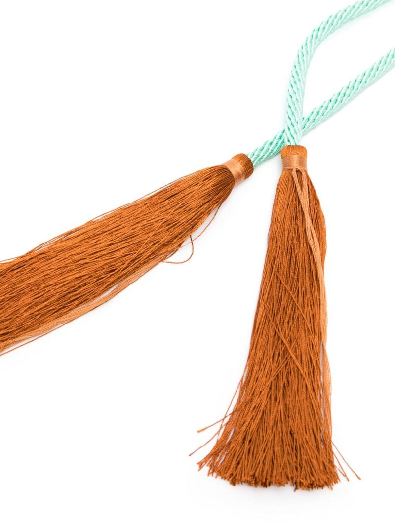 forte_forte tassel-detail braided belt outlook