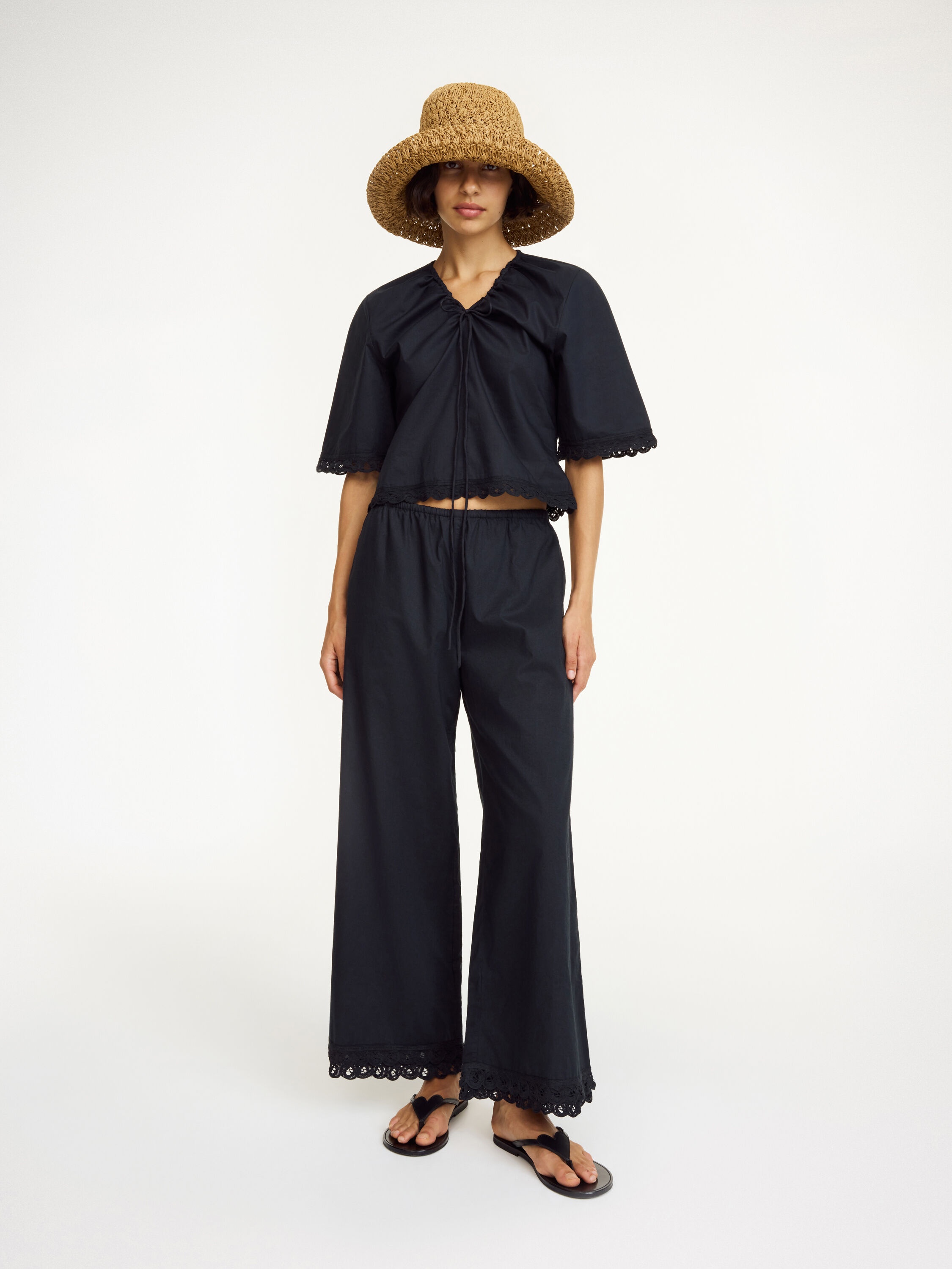 Luisa organic cotton trousers - 2