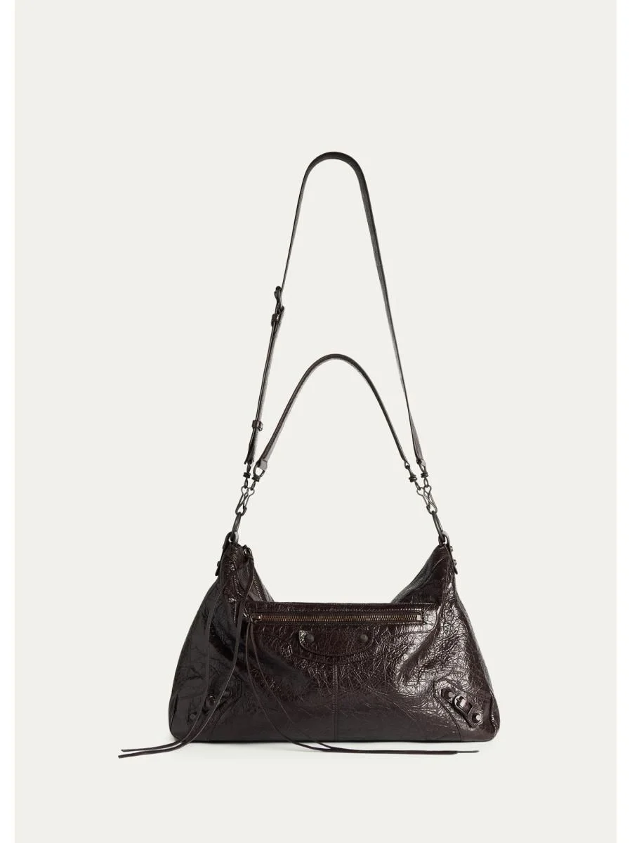 Men's Le City Moto Medium Leather Crossbody/Shoulder Bag - 1