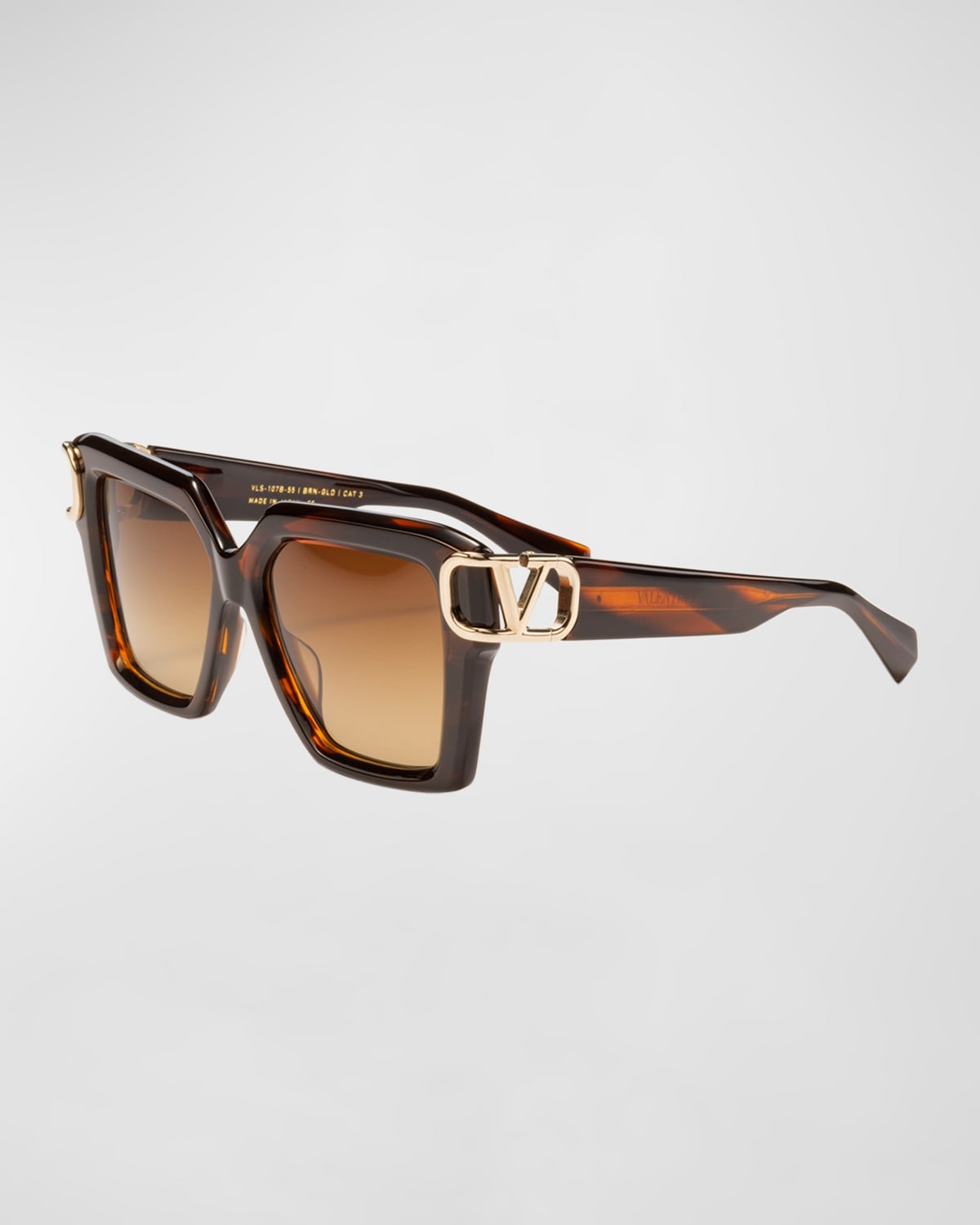 V-Uno Acetate Rectangle Sunglasses - 1