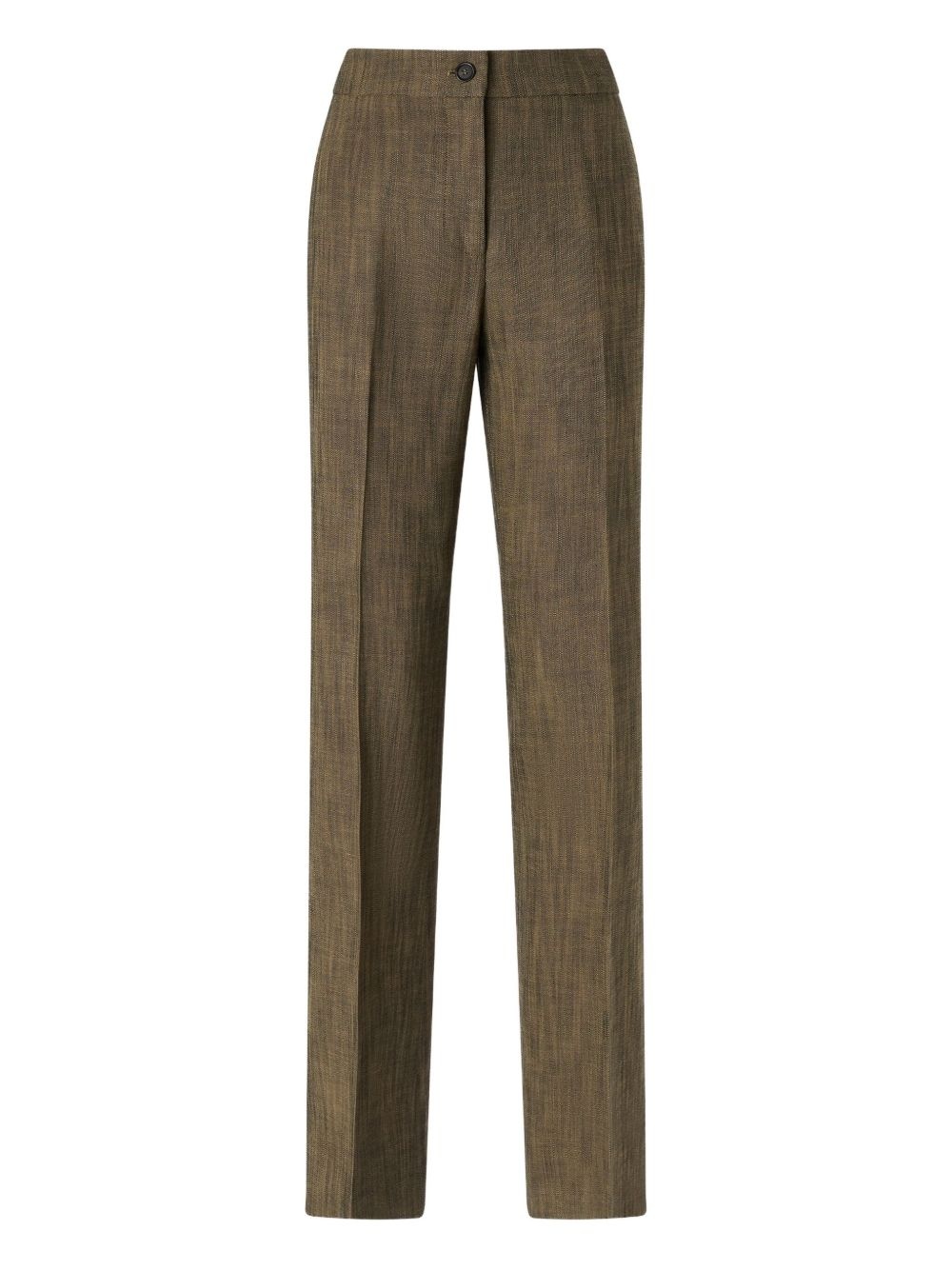 patterned tailored trousers - 1
