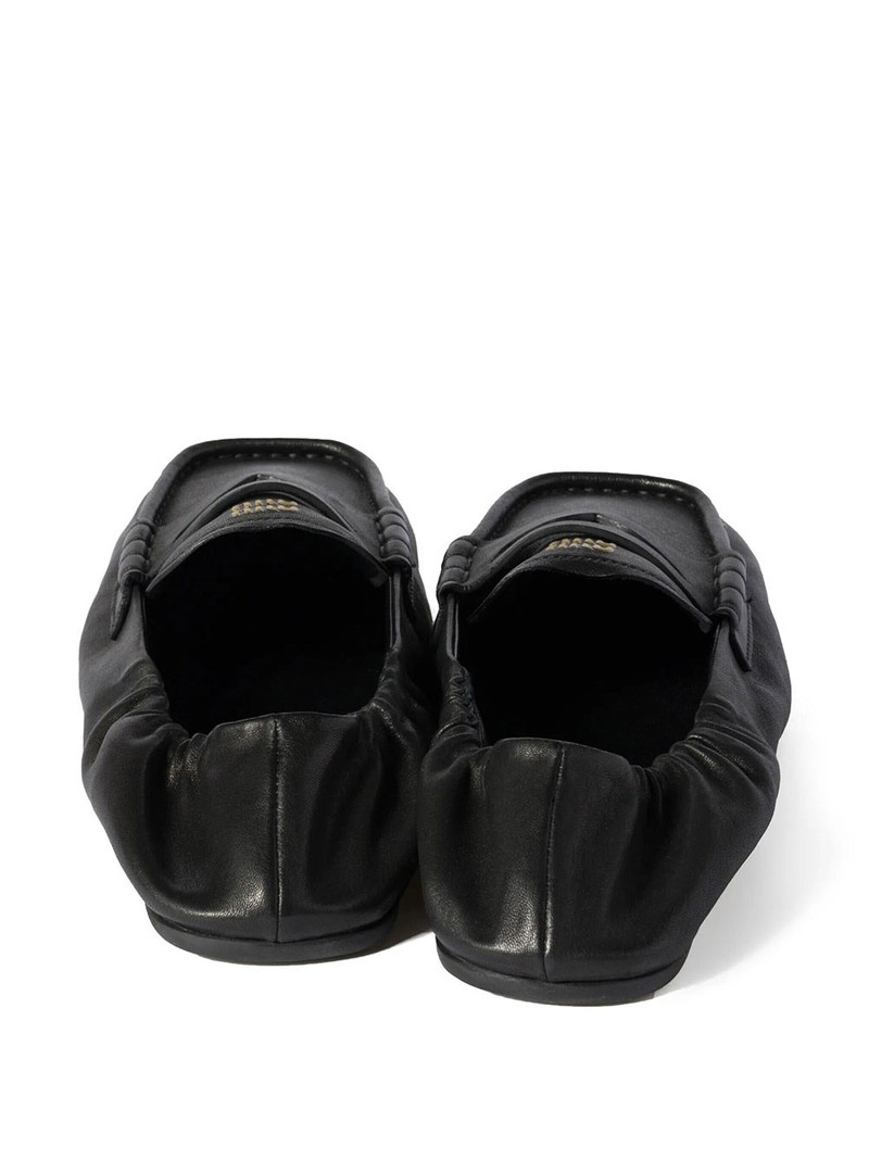 RUCHES NAPPA LEATHER LOAFERS 6
