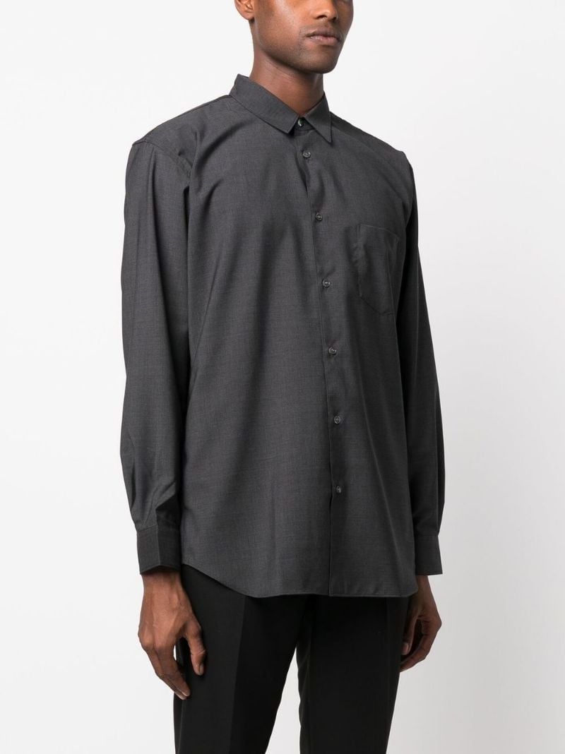chest patch-pocket shirt - 3
