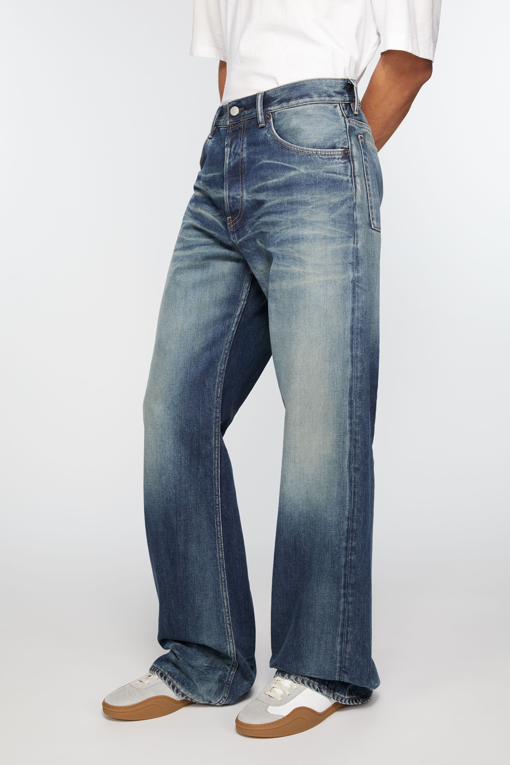 Acne Studios Loose fit jeans - 2021M - Mid Blue | REVERSIBLE 