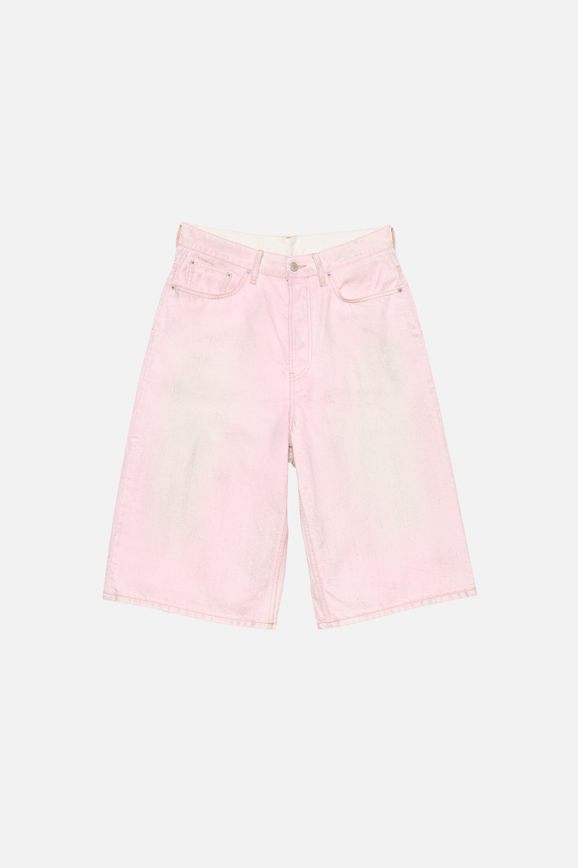 Denim shorts - Loose fit - Pale Pink - 6