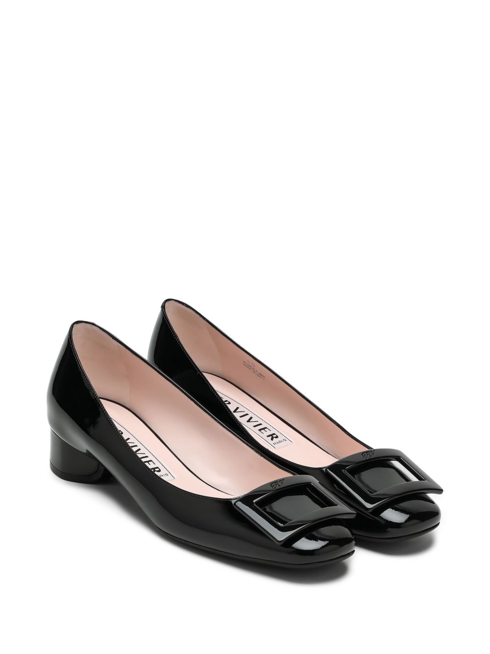 patent-leather ballerina shoes - 2