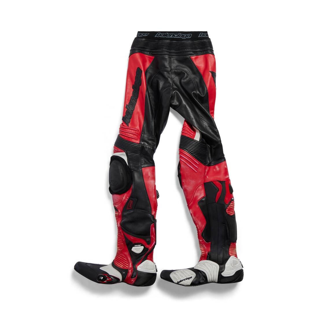 Men's Biker Pantashoes in Red - 2