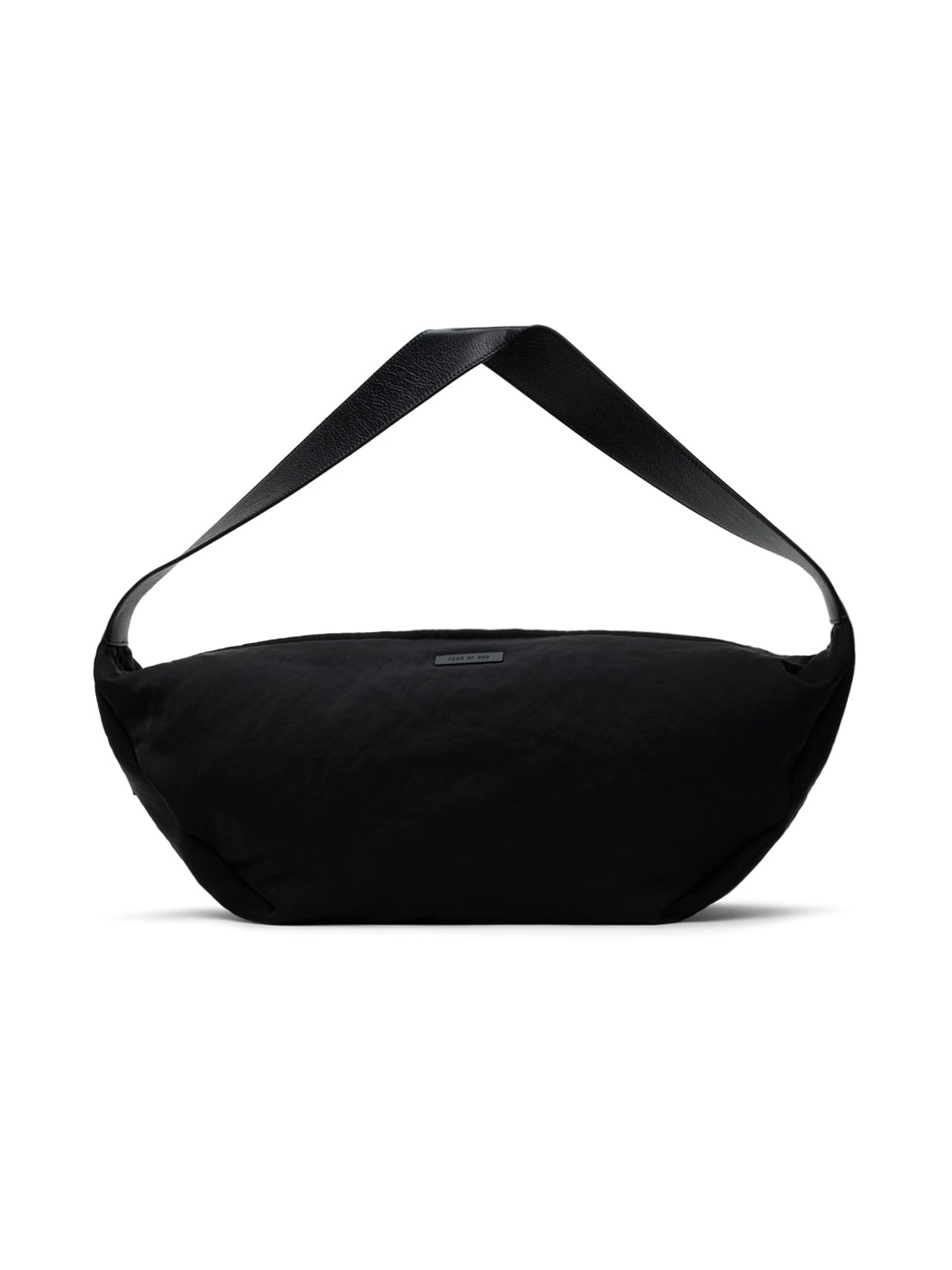 Black Tech Nylon Shell Bag - 1
